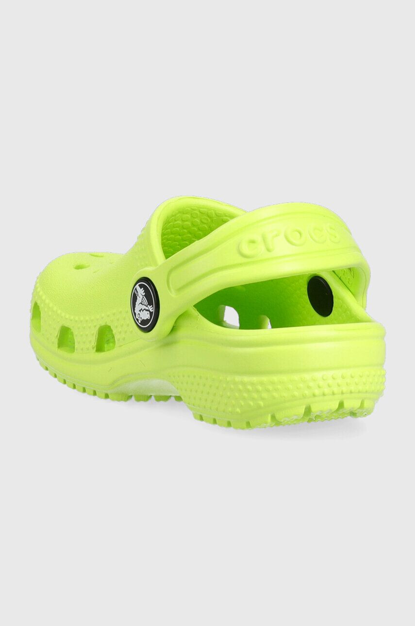 Crocs Dětské pantofle zelená barva - Pepit.cz