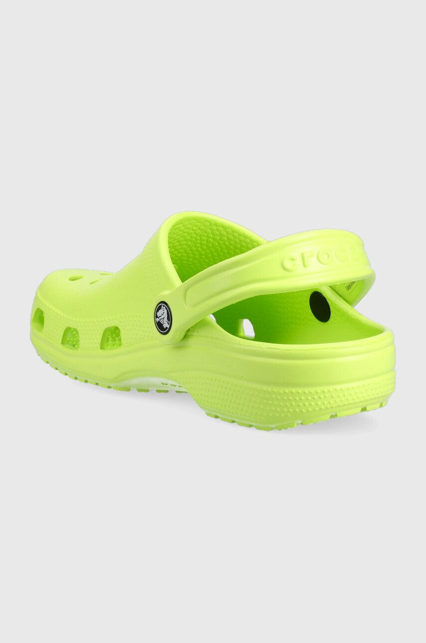 Crocs Dětské pantofle zelená barva - Pepit.cz