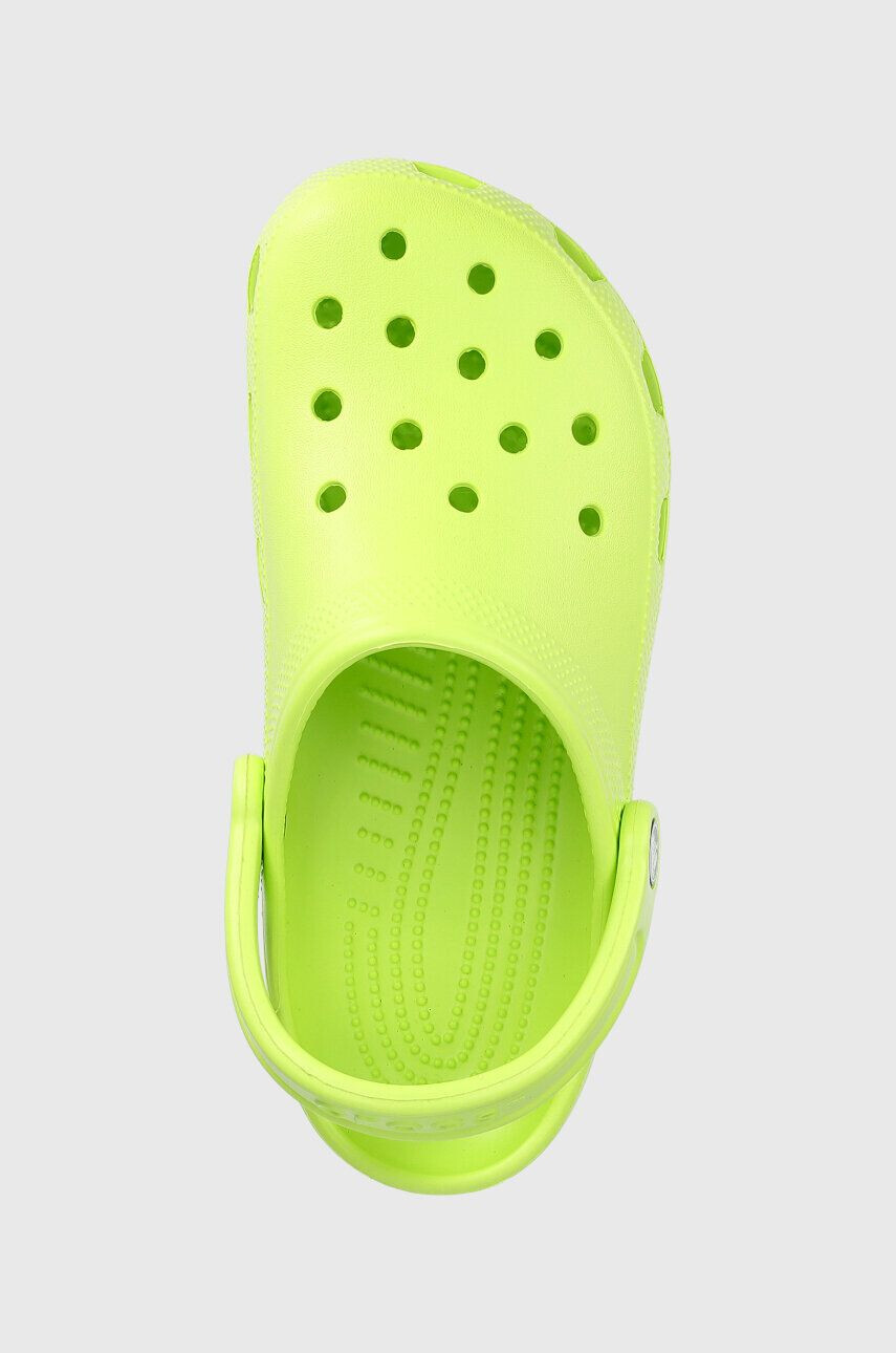 Crocs Dětské pantofle zelená barva - Pepit.cz