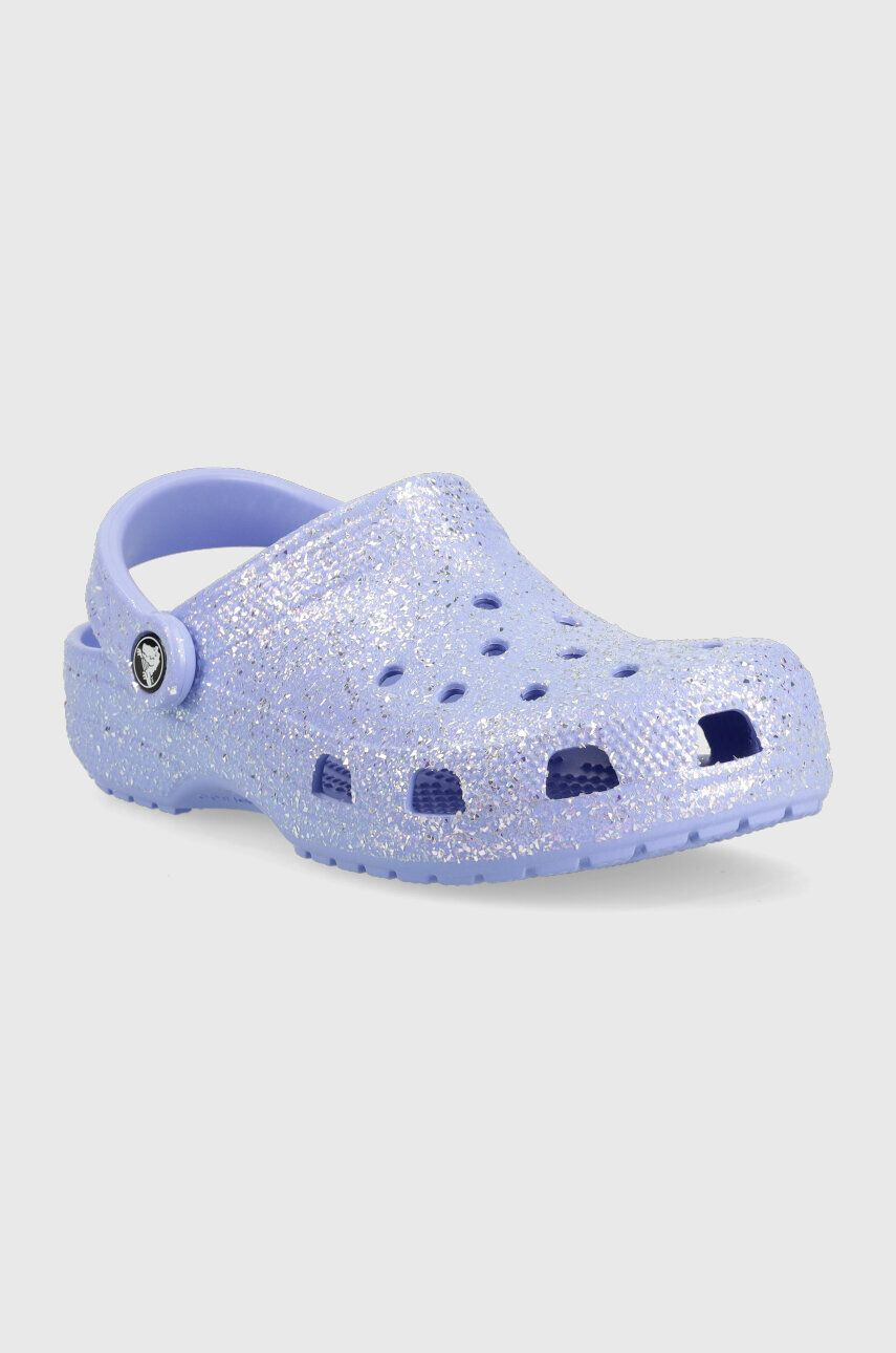 Crocs Dětské pantofle fialová barva - Pepit.cz