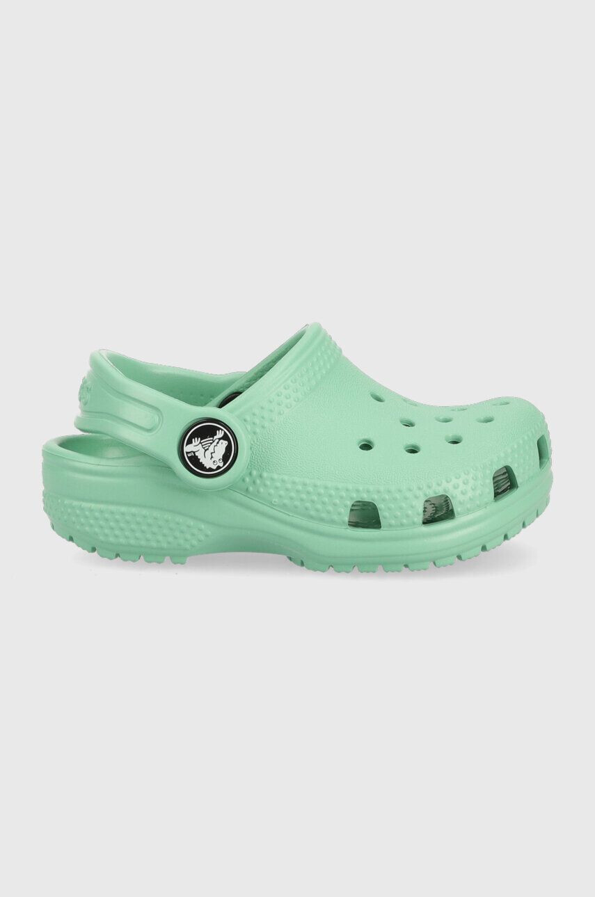 Crocs Dětské pantofle tyrkysová barva - Pepit.cz