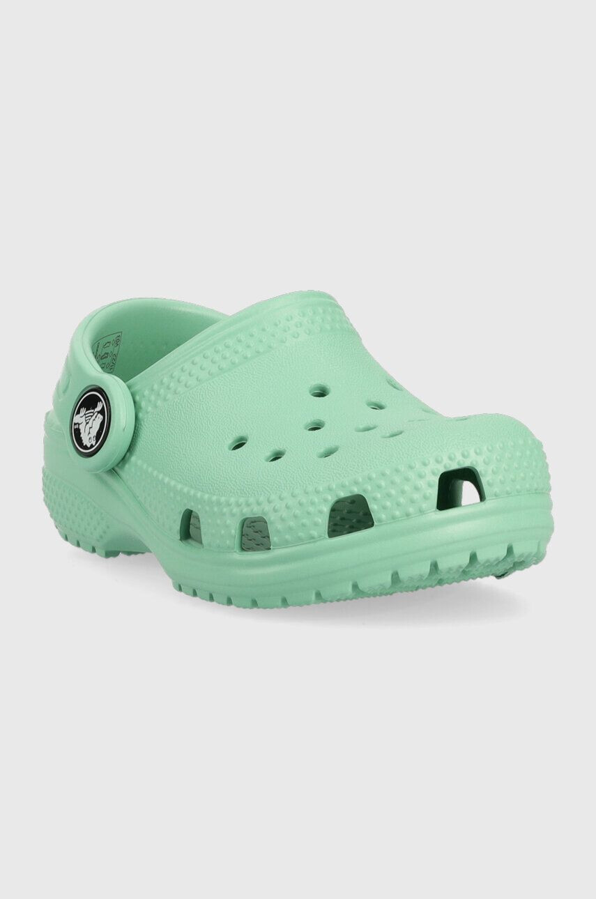 Crocs Dětské pantofle tyrkysová barva - Pepit.cz