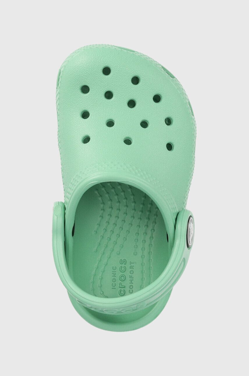 Crocs Dětské pantofle tyrkysová barva - Pepit.cz