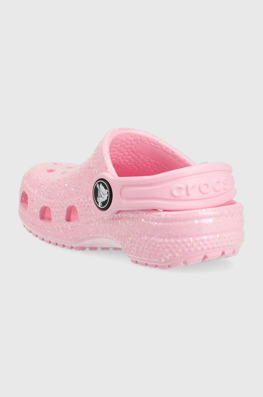 Crocs Dětské pantofle růžová barva - Pepit.cz