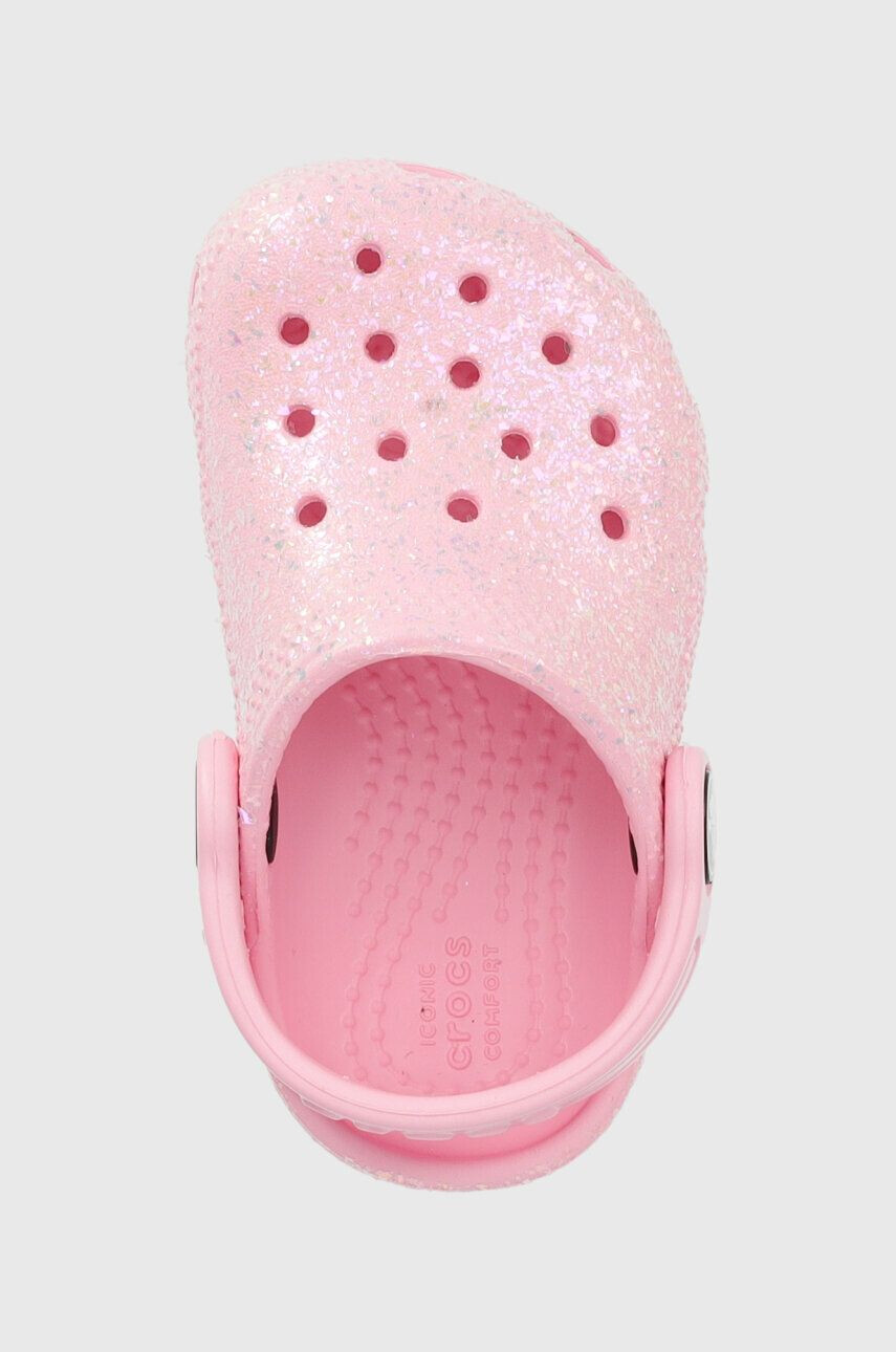 Crocs Dětské pantofle růžová barva - Pepit.cz