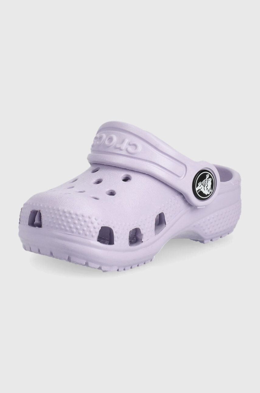 Crocs Dětské pantofle fialová barva - Pepit.cz