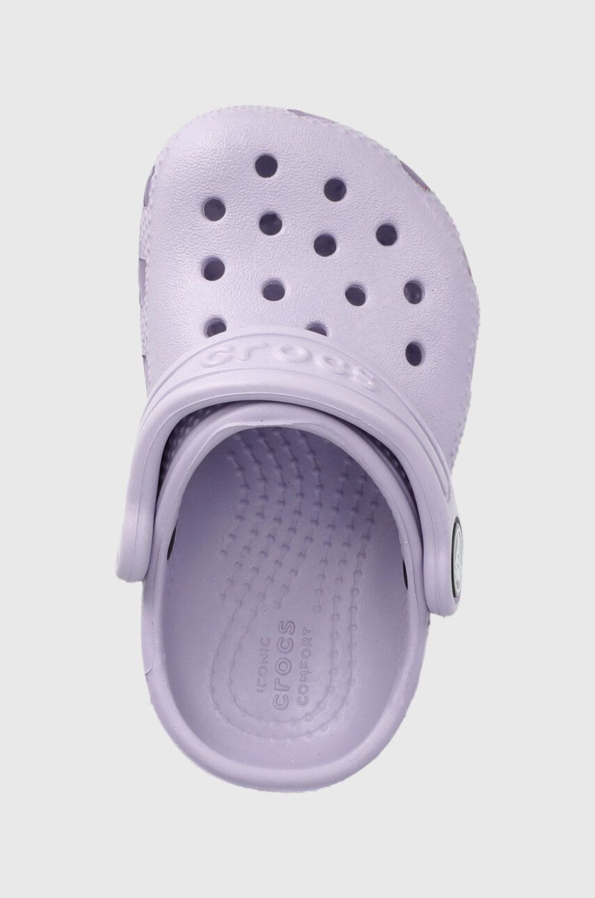 Crocs Dětské pantofle fialová barva - Pepit.cz