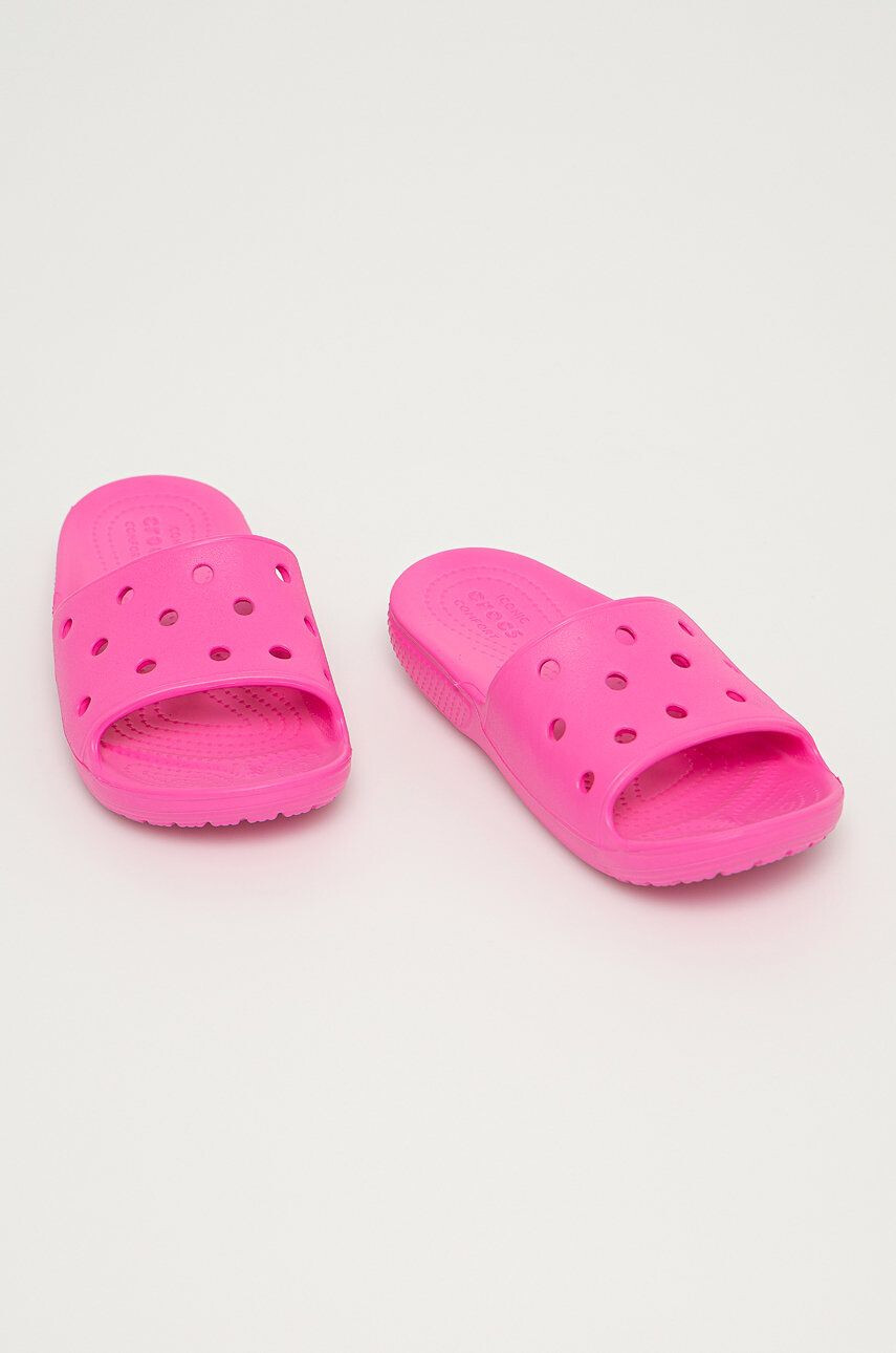 Crocs Dětské pantofle růžová barva - Pepit.cz