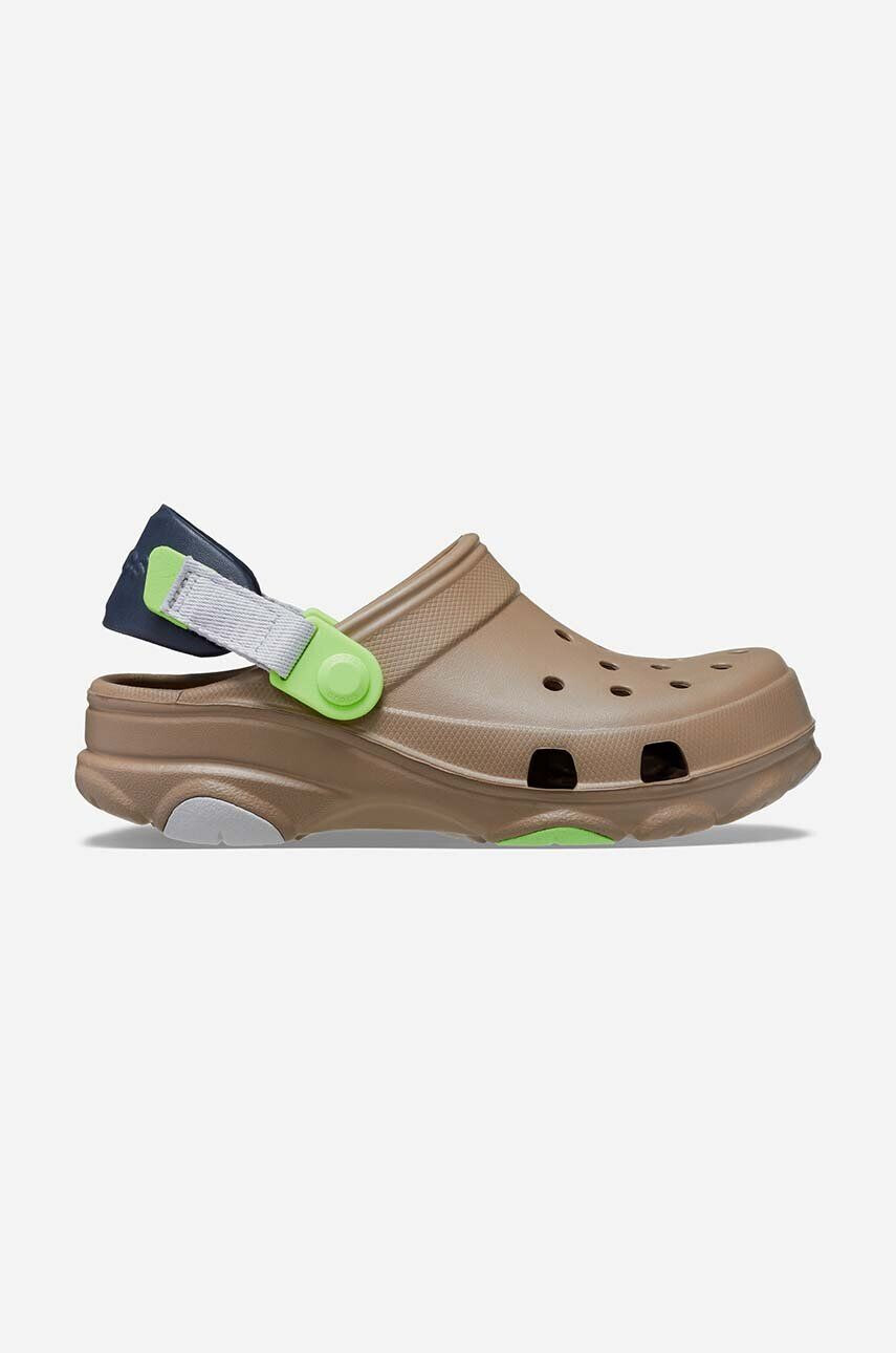 Crocs Dětské pantofle All Terain Kids Clog hnědá barva - Pepit.cz