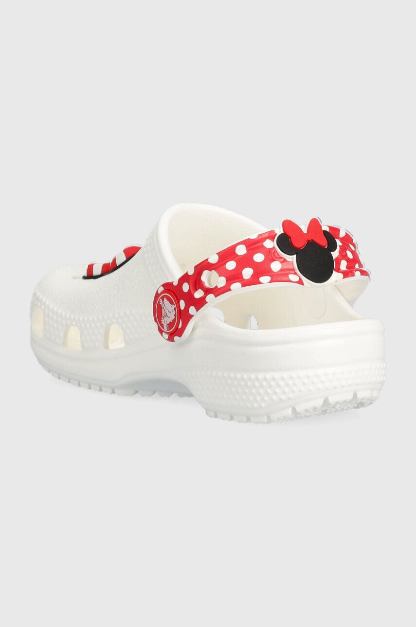 Crocs Dětské pantofle CLASSIC DISNEY MINNIE MOUSE bílá barva - Pepit.cz