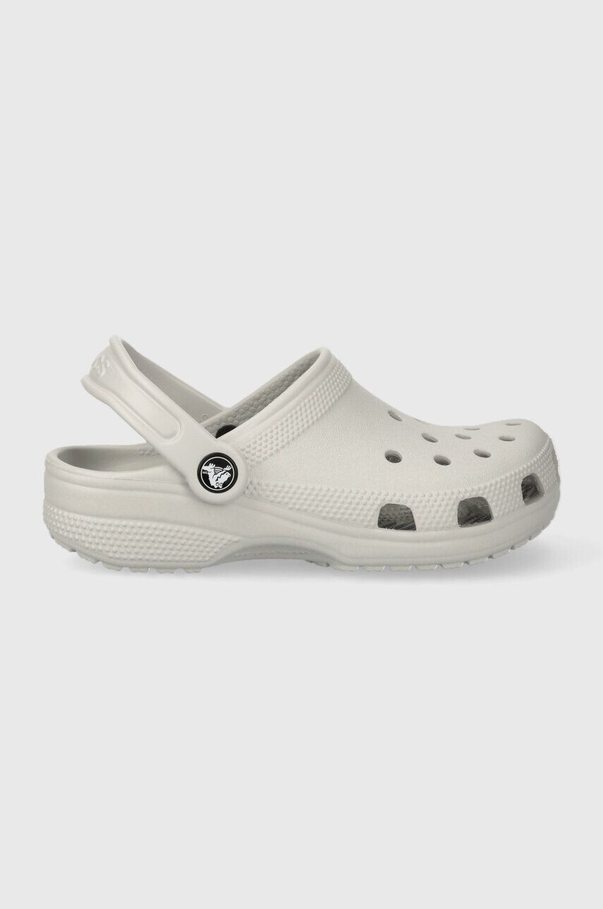 Crocs Dětské pantofle CLASSIC KIDS CLOG šedá barva - Pepit.cz