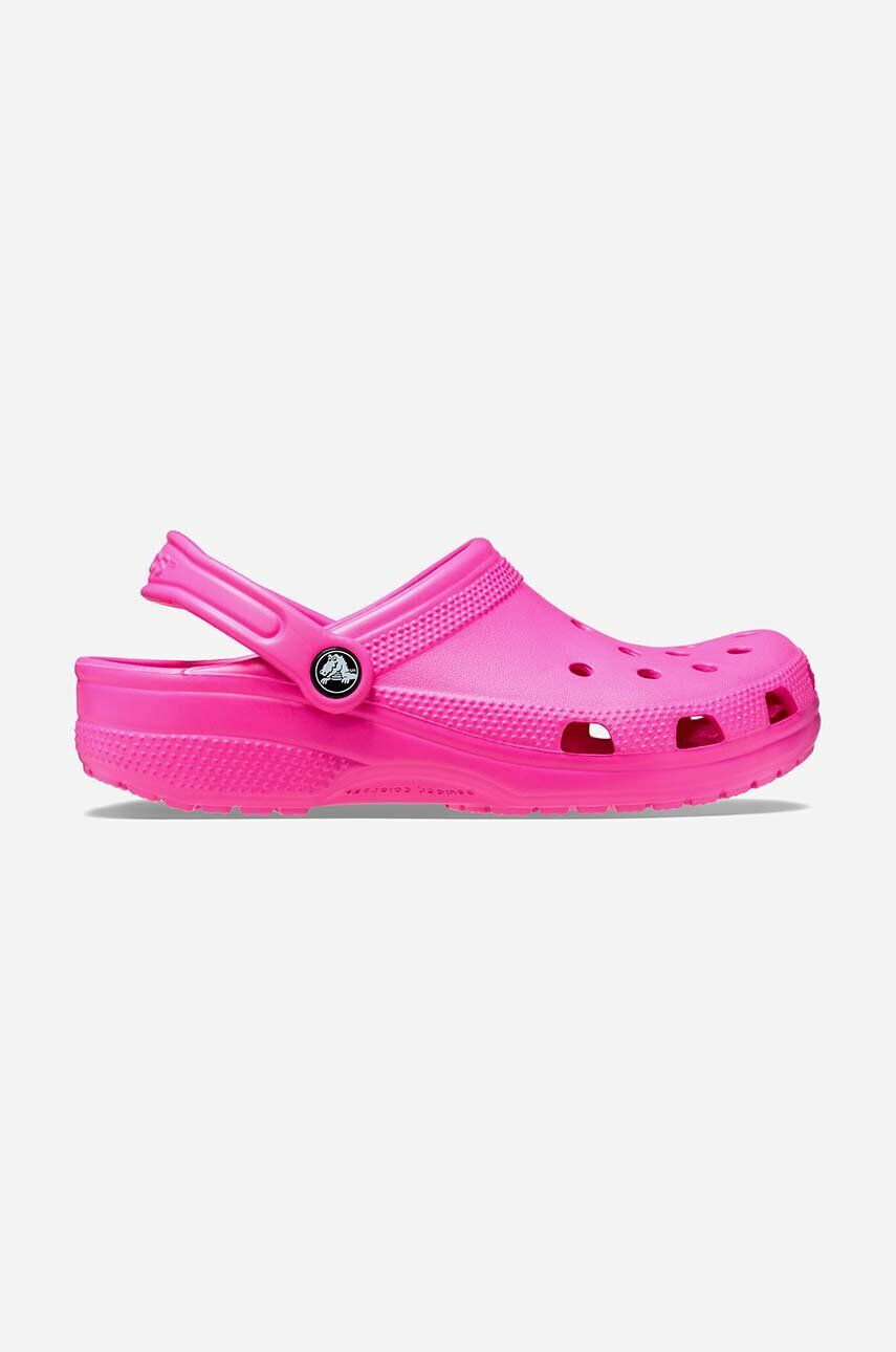 Crocs Dětské pantofle Classic Kids Clog růžová barva - Pepit.cz