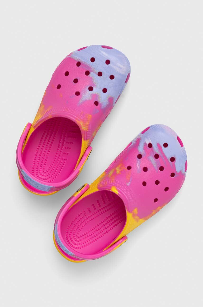 Crocs Dětské pantofle CLASSIC OMBRE CLOG fialová barva - Pepit.cz