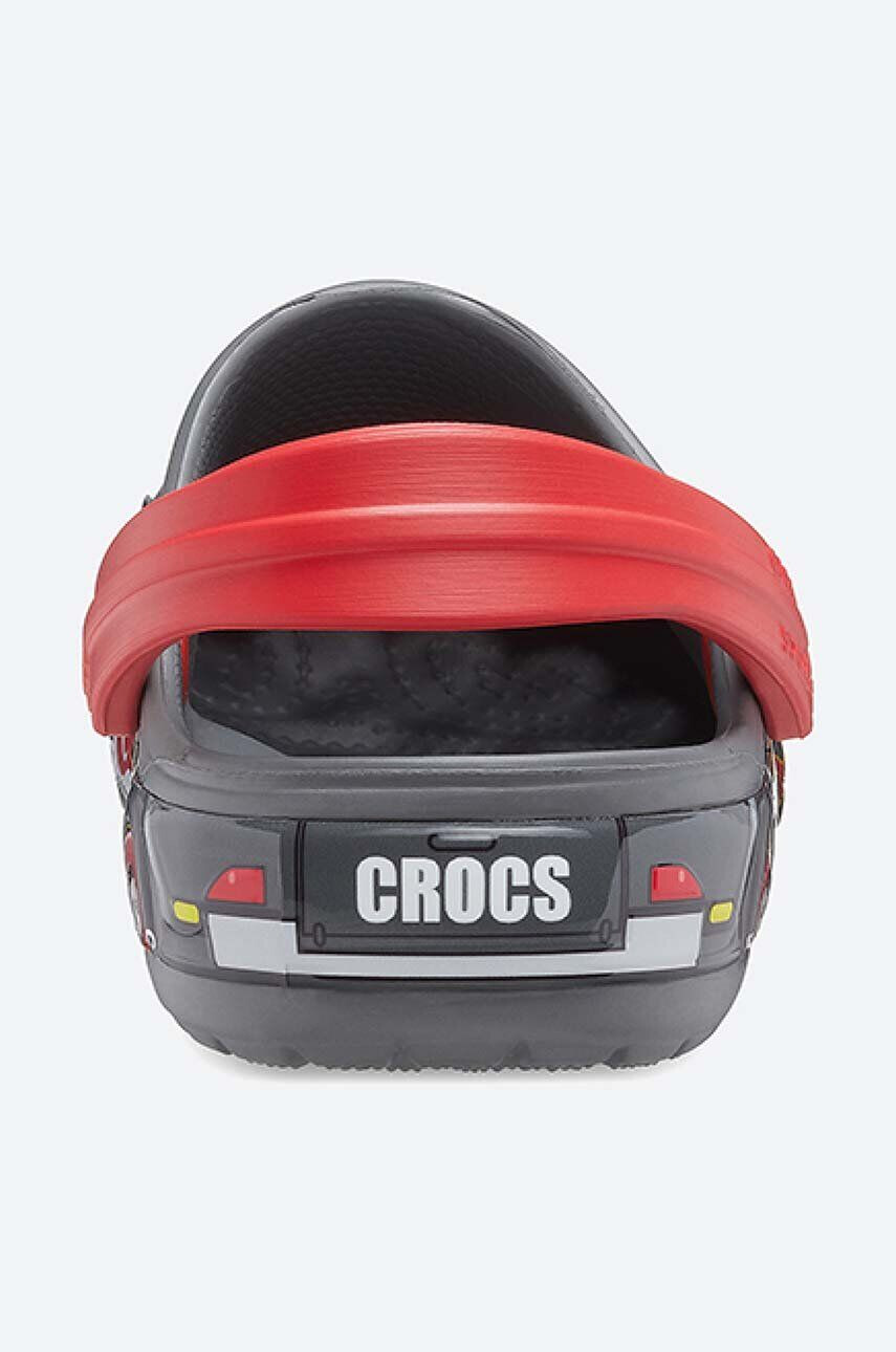 Crocs Dětské pantofle FL Truck Band Clog šedá barva - Pepit.cz