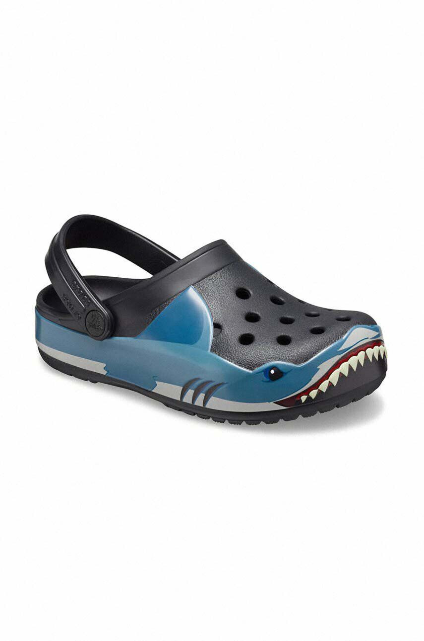 Crocs Dětské pantofle FunLab Unicorn Band fialová barva - Pepit.cz