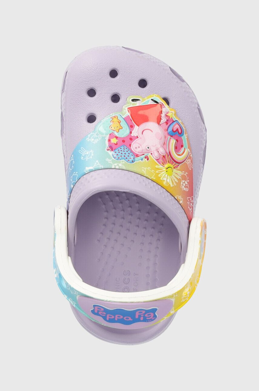 Crocs Dětské pantofle Pepppa Pig fialová barva - Pepit.cz