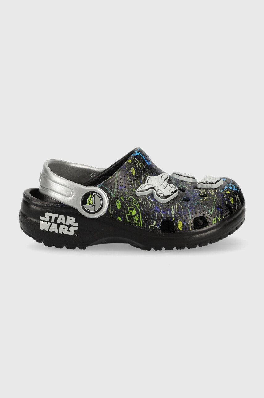 Crocs Dětské pantofle X Star Wars černá barva - Pepit.cz