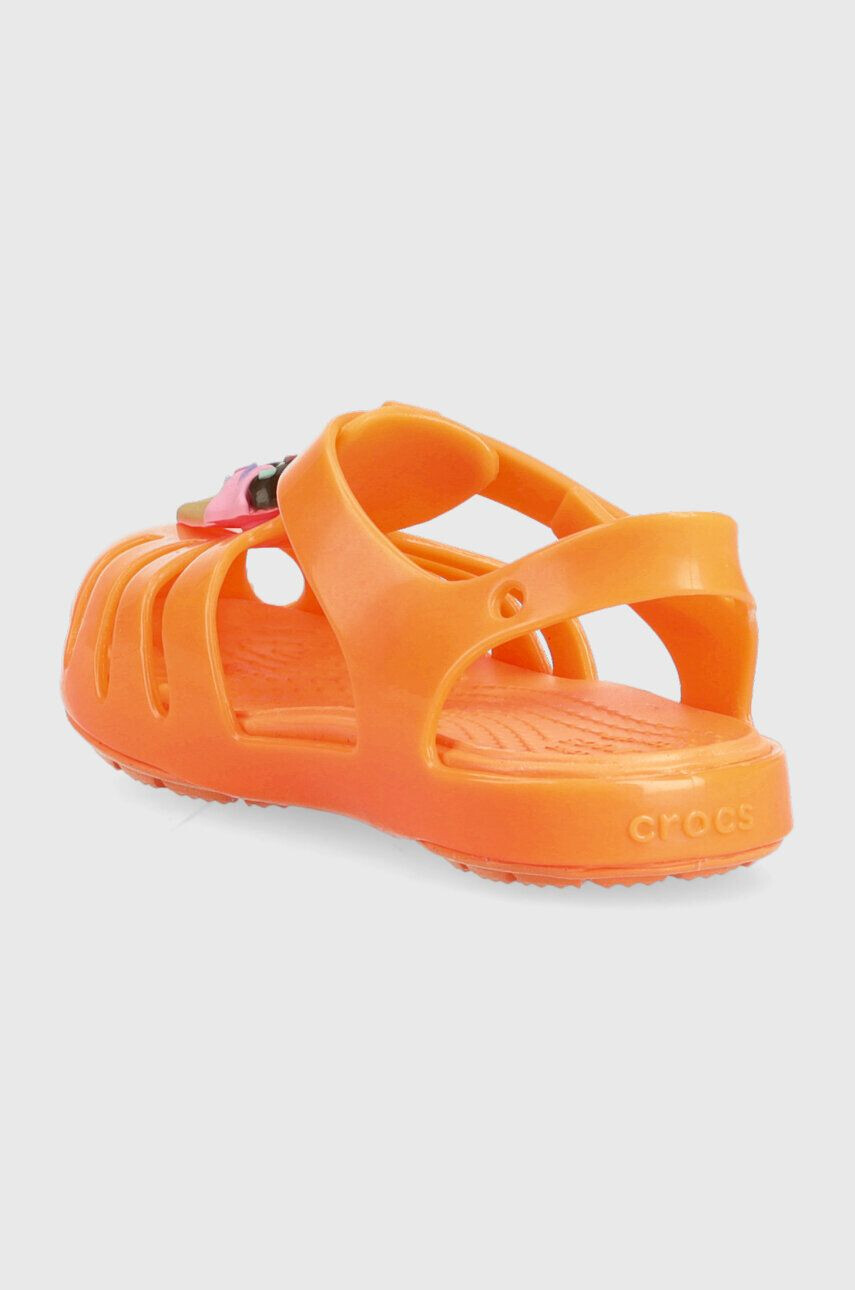 Crocs Dětské sandály ISABELLA CHARM SANDAL oranžová barva - Pepit.cz