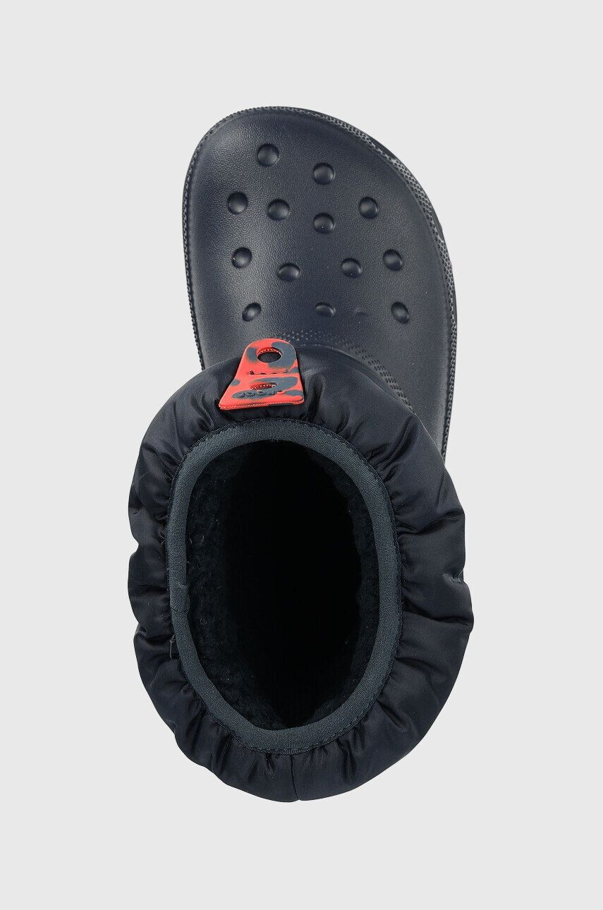 Crocs Dětské sněhule tmavomodrá barva - Pepit.cz