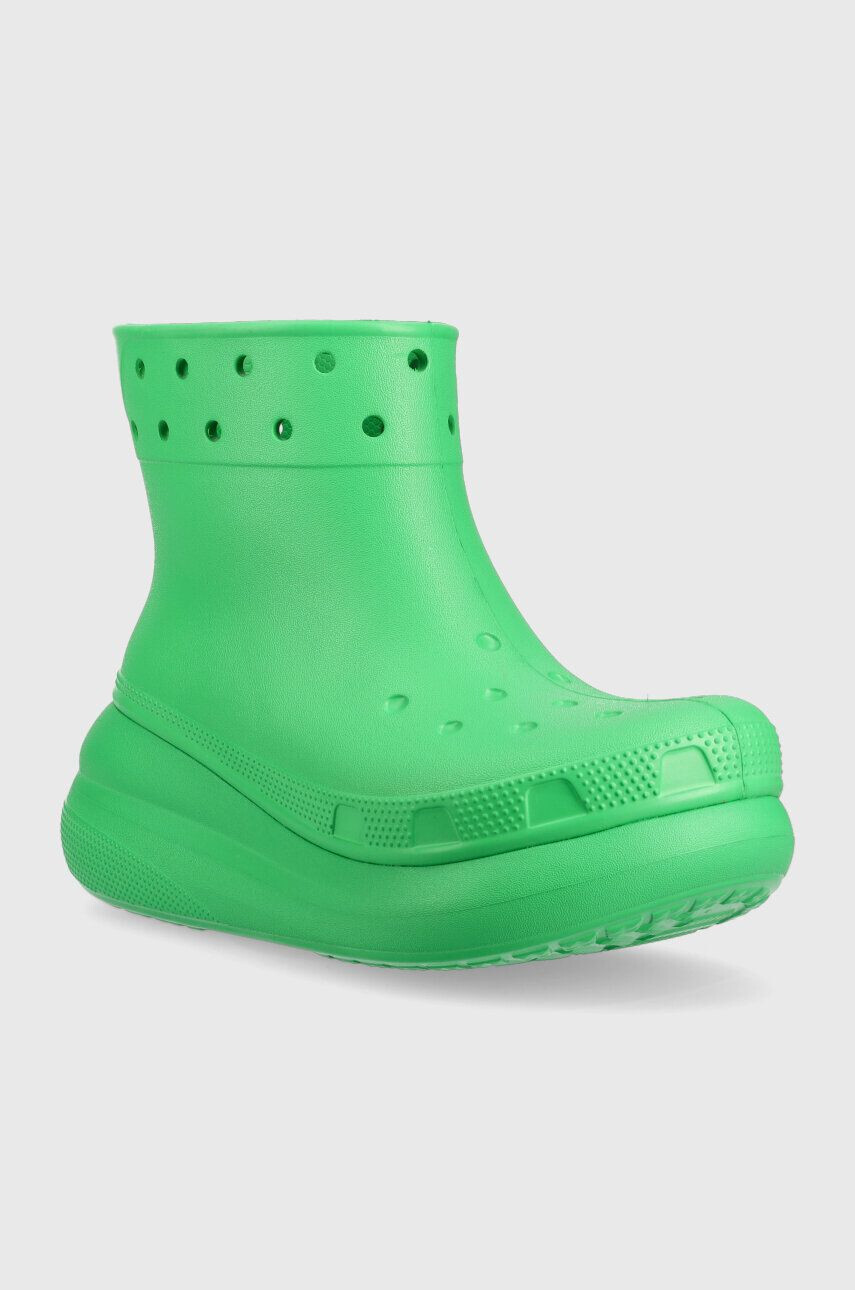 Crocs Holínky Classic Crush Rain Boot dámské zelená barva 207946 207946.3E8-3E8 - Pepit.cz