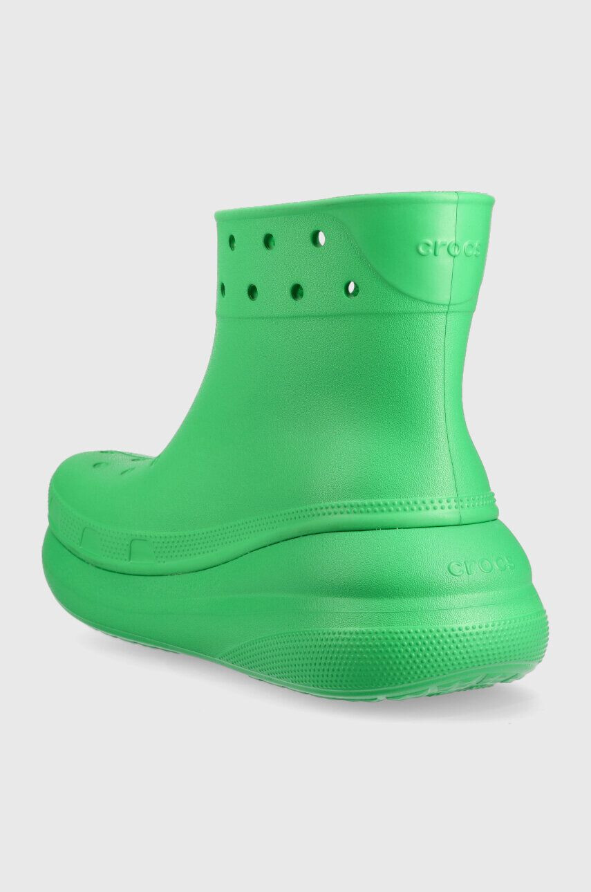 Crocs Holínky Classic Crush Rain Boot dámské zelená barva 207946 207946.3E8-3E8 - Pepit.cz