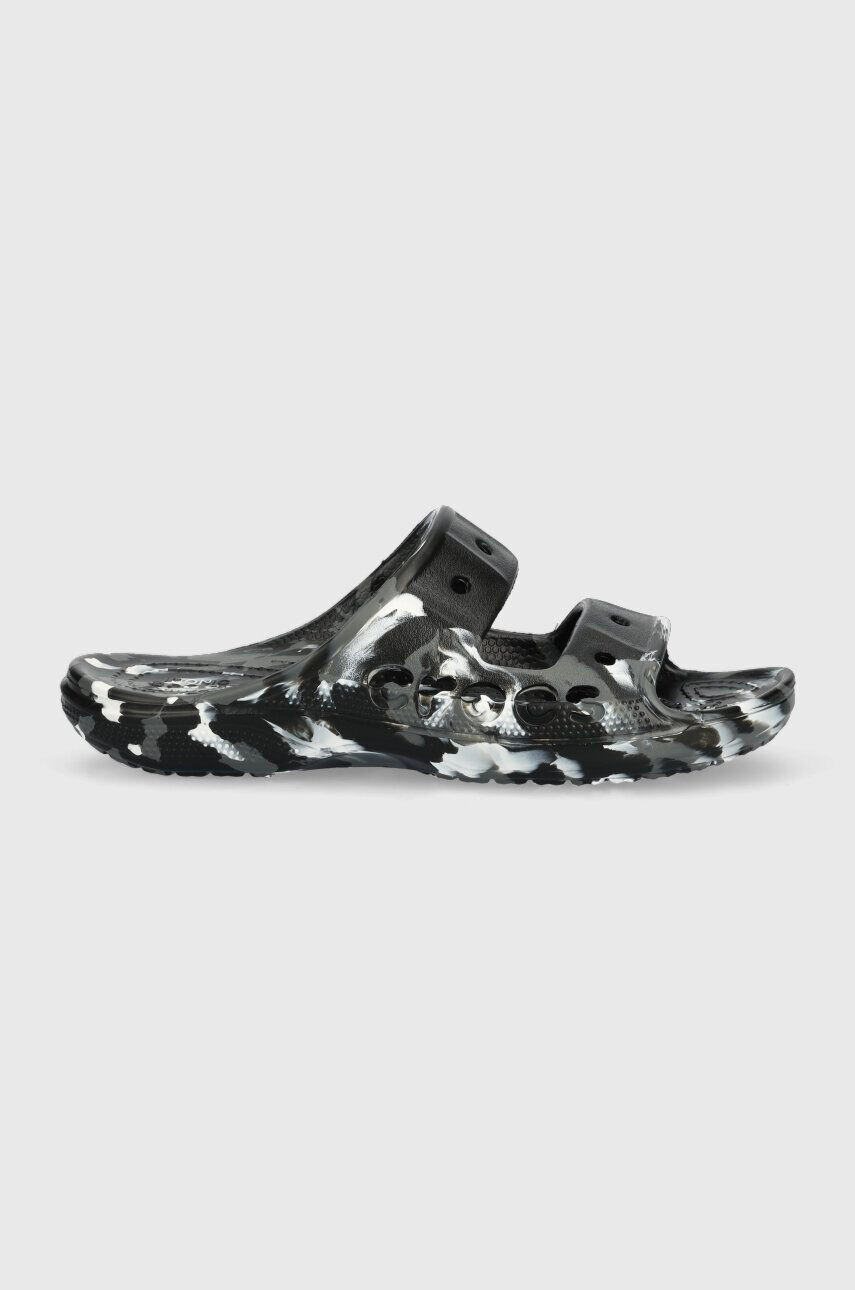 Crocs Pantofle BAYA MARBLED SANDAL dámské černá barva 208332 - Pepit.cz