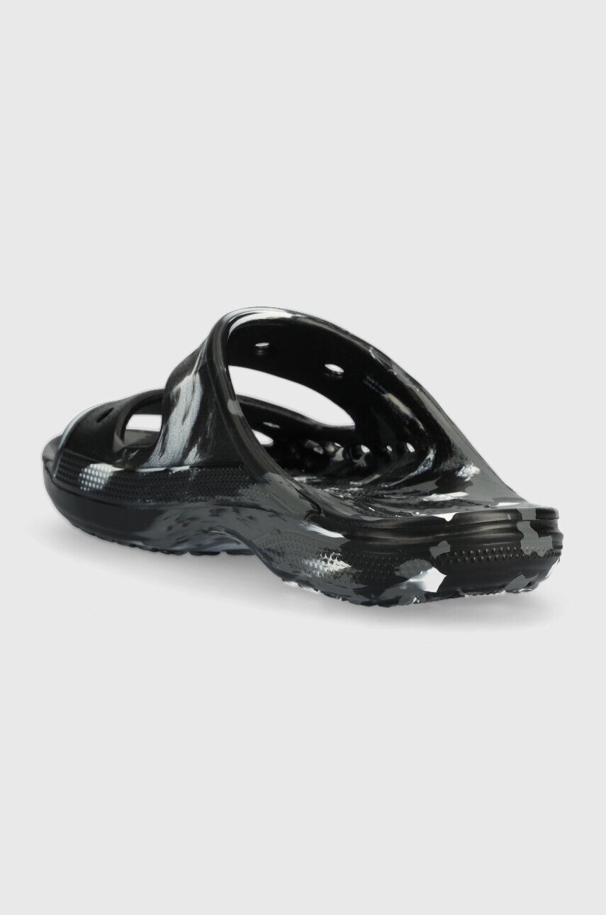 Crocs Pantofle BAYA MARBLED SANDAL dámské černá barva 208332 - Pepit.cz