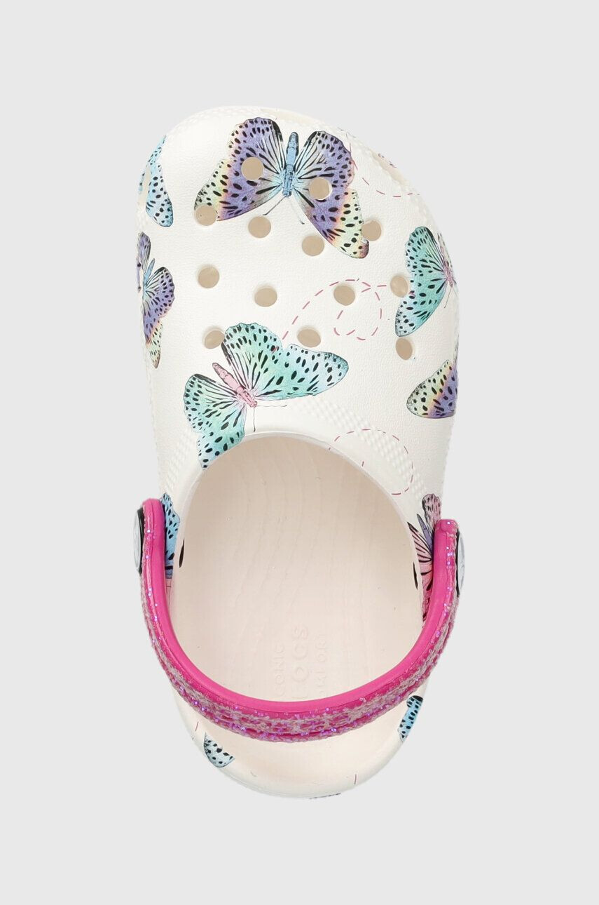 Crocs Pantofle BUTTERFLY CLOG bílá barva - Pepit.cz