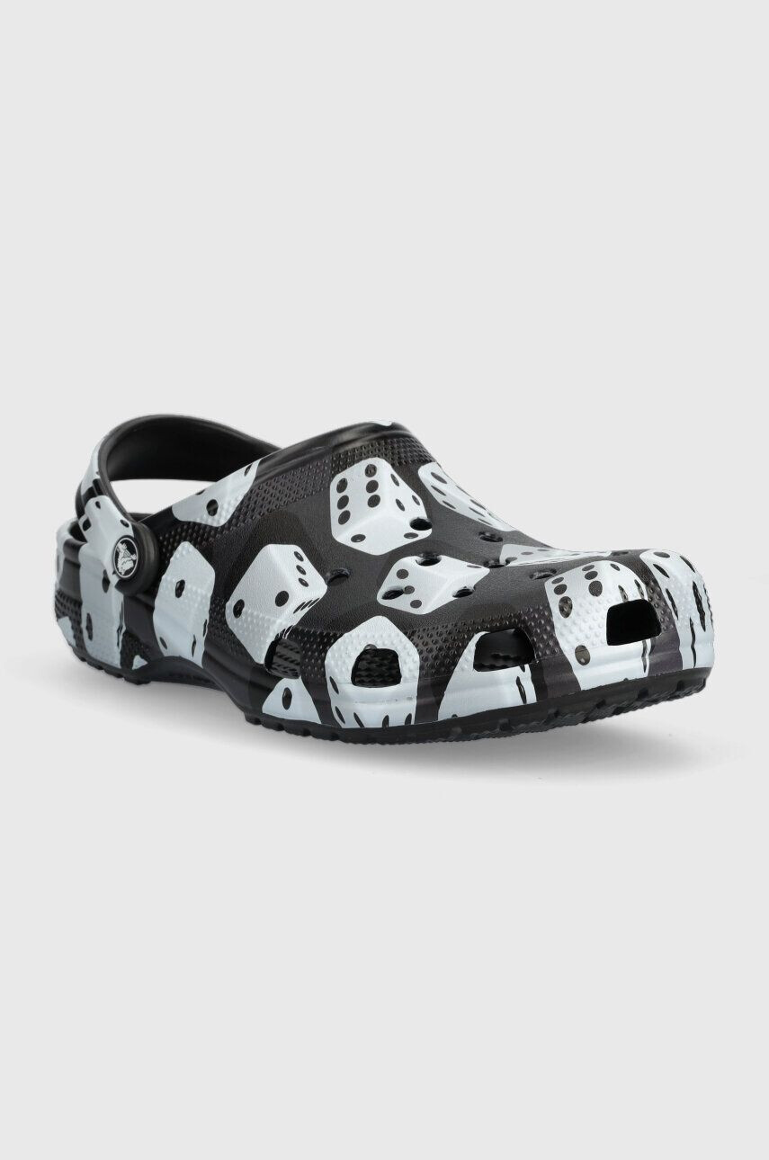 Crocs Pantofle Classic Dice Clog černá barva 208762 - Pepit.cz