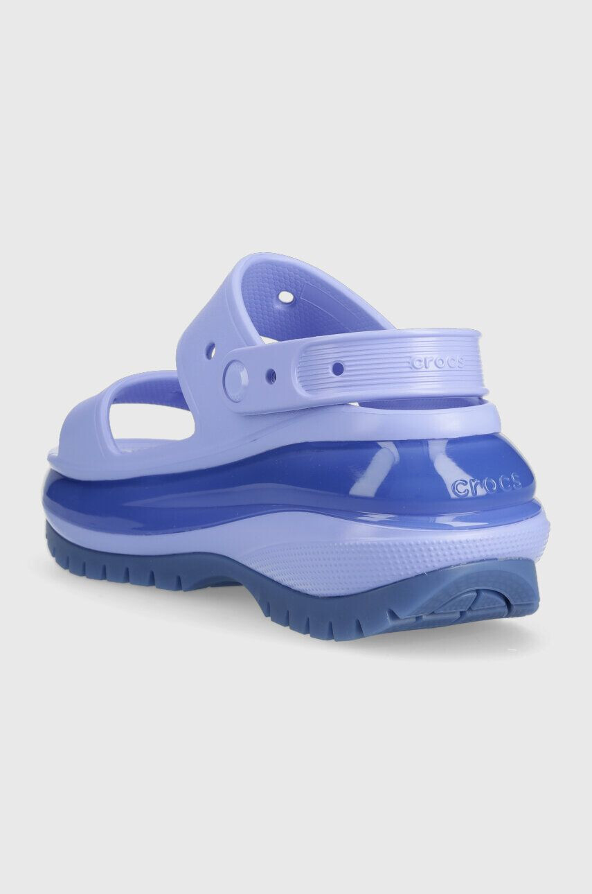 Crocs Pantofle Classic Mega Crush Sandal dámské fialová barva na platformě 207989 207989.5Q6-5Q6 - Pepit.cz