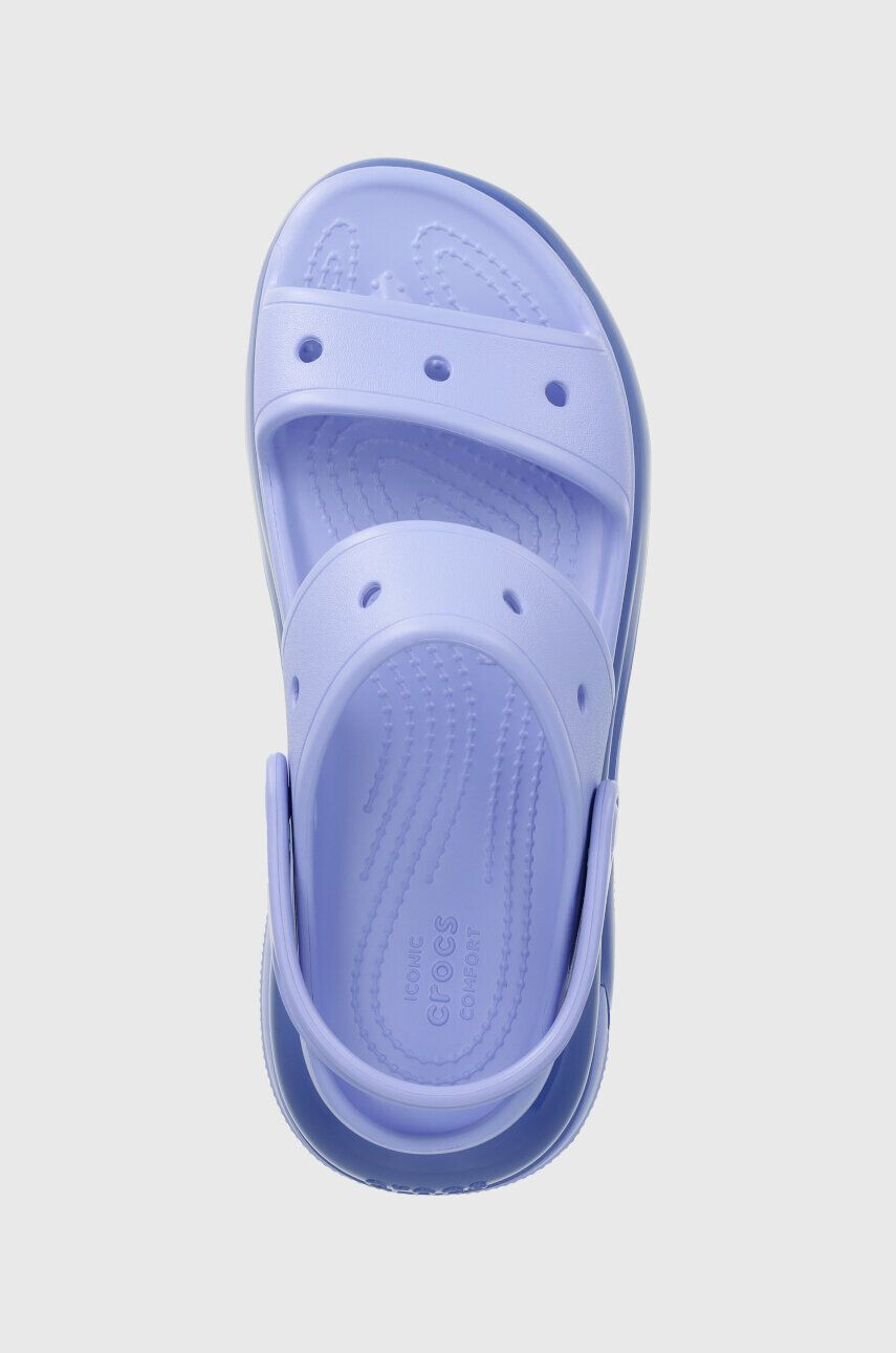 Crocs Pantofle Classic Mega Crush Sandal dámské fialová barva na platformě 207989 207989.5Q6-5Q6 - Pepit.cz