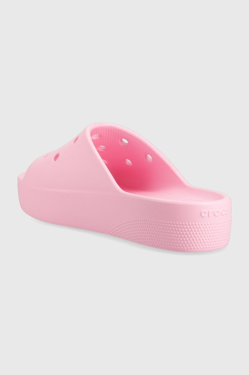 Crocs Pantofle Classic Platform Slide dámské růžová barva na platformě 208180 208180.6S0-6S0 - Pepit.cz