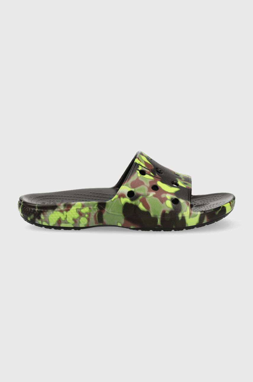 Crocs Pantofle Classic Spray Camo Slide pánské zelená barva 208252 - Pepit.cz