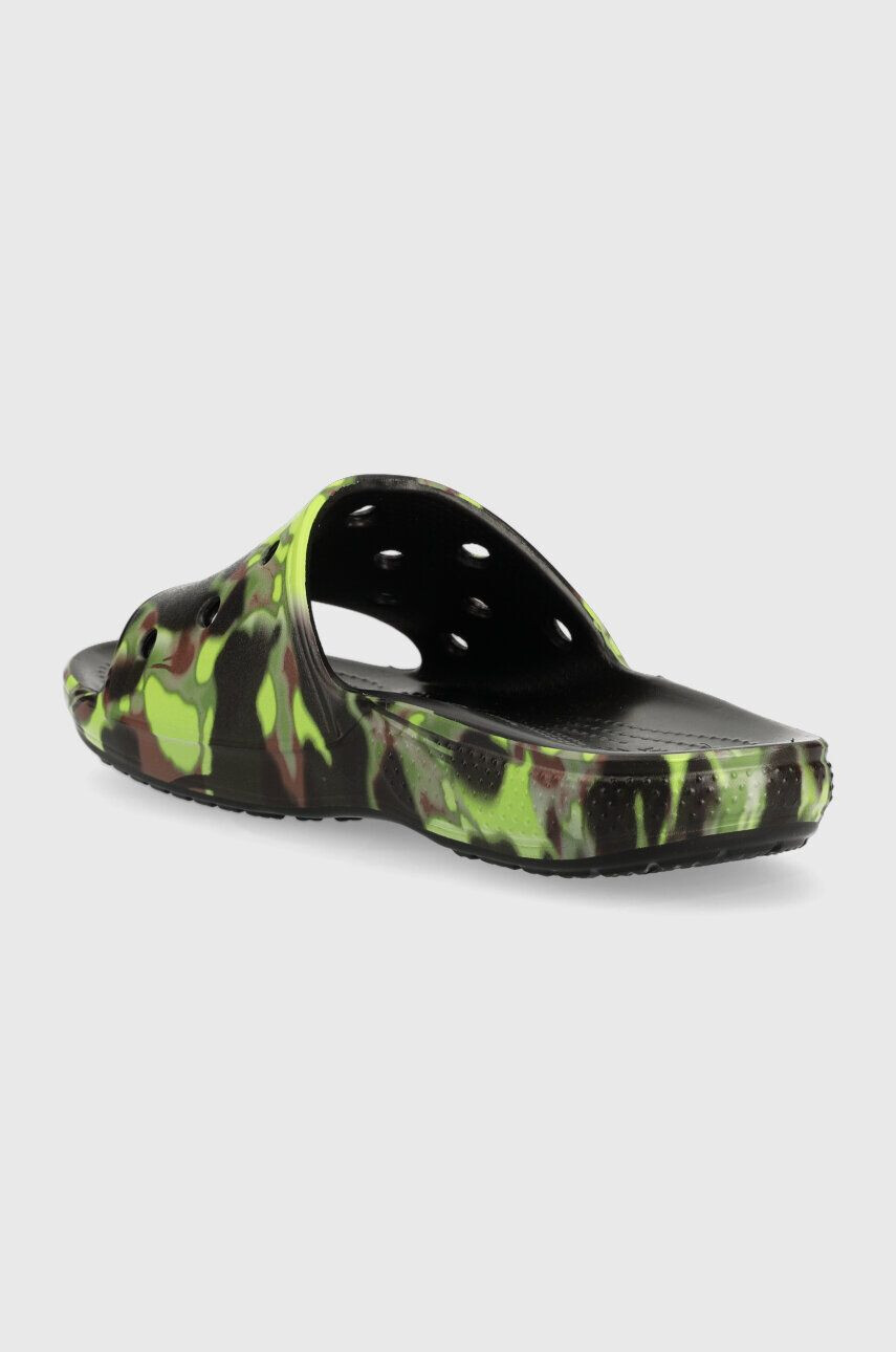 Crocs Pantofle Classic Spray Camo Slide pánské zelená barva 208252 - Pepit.cz