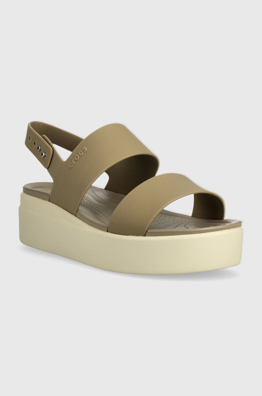 Crocs Sandály Brooklyn Low Wedge - Pepit.cz