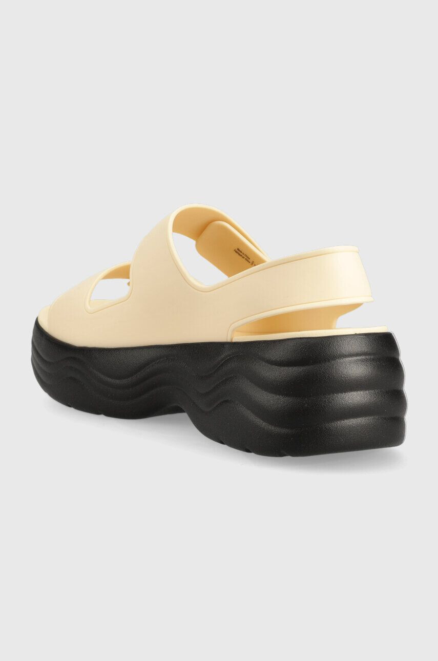 Crocs Sandály Skyline Slide dámské oranžová barva na platformě 208183 - Pepit.cz