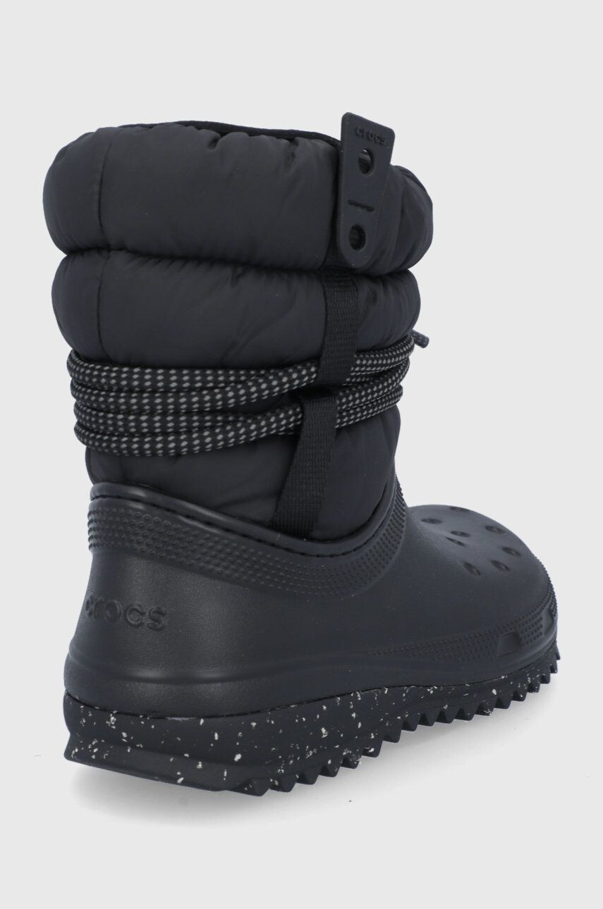 Crocs Sněhule černá barva PUFF.LUXE.BOOT.W.207312-BLACK - Pepit.cz