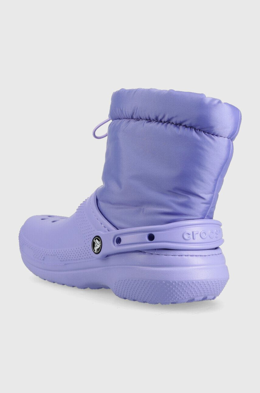 Crocs Sněhule Classic Lined Neo Puff Boot fialová barva - Pepit.cz