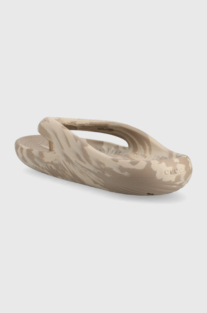 Crocs Žabky Mellow Marbled Flip šedá barva 208580 - Pepit.cz