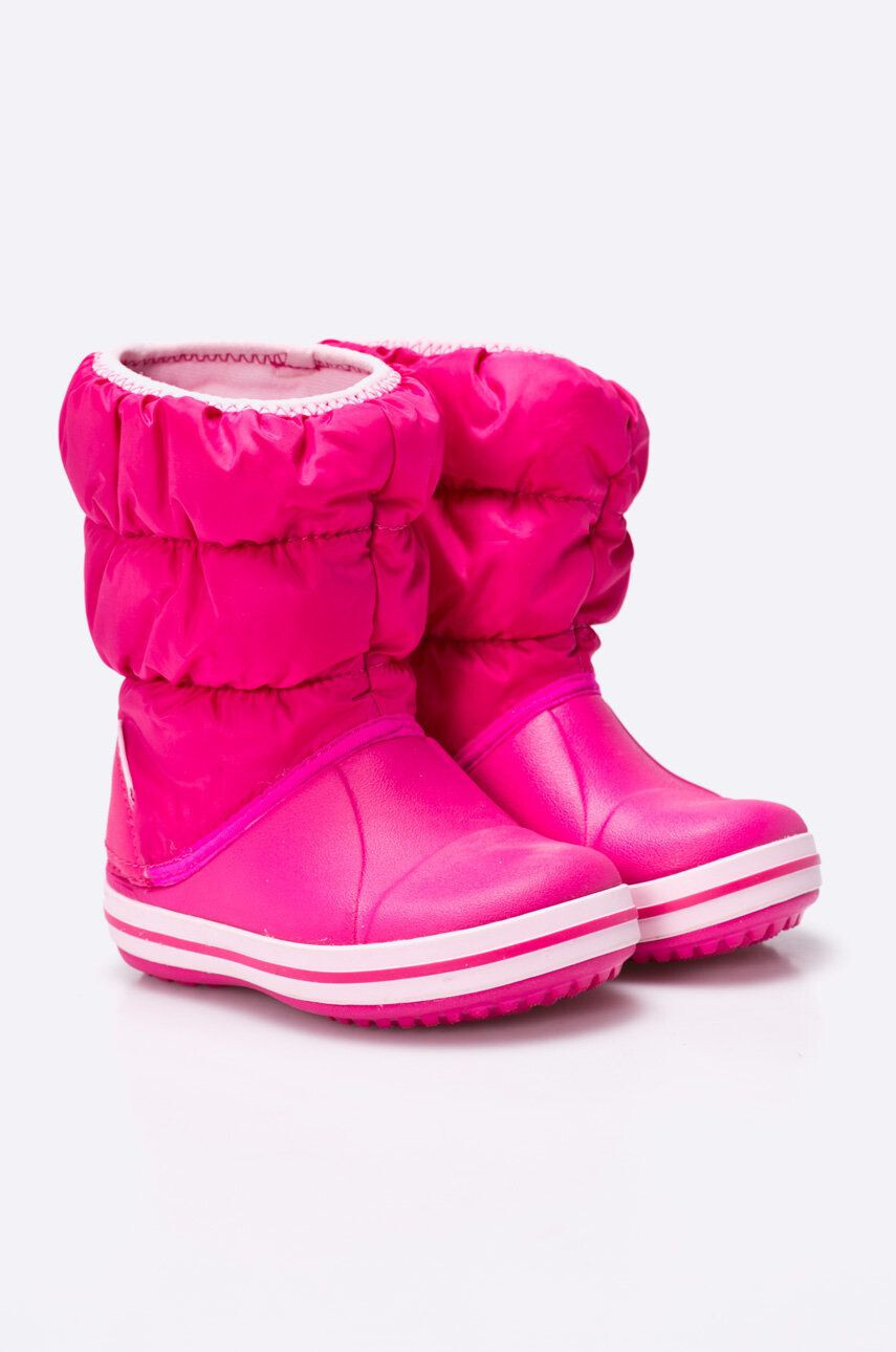 Crocs Zimní boty Winter Puff 14613 růžová barva - Pepit.cz