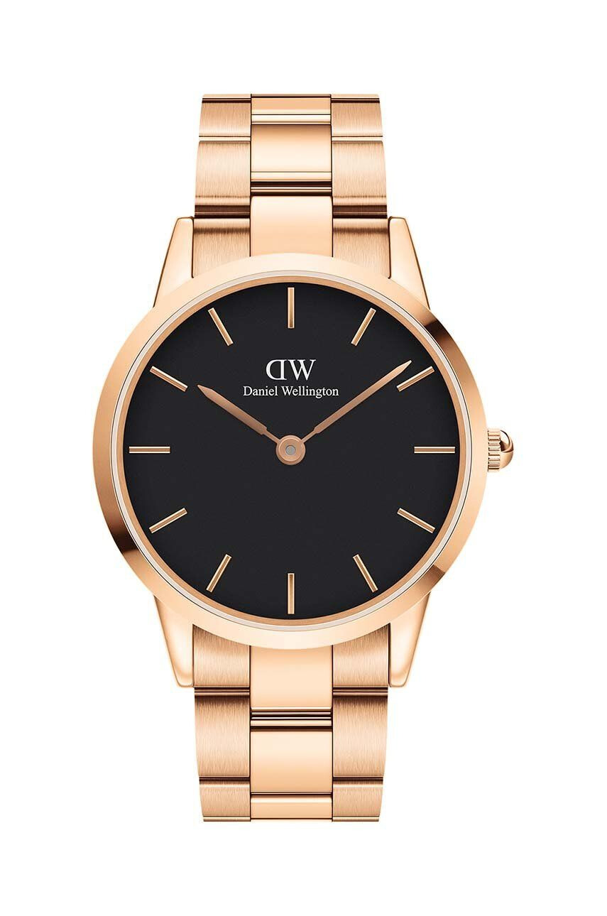 Daniel Wellington Hodinky Iconic Link 40 růžová barva - Pepit.cz