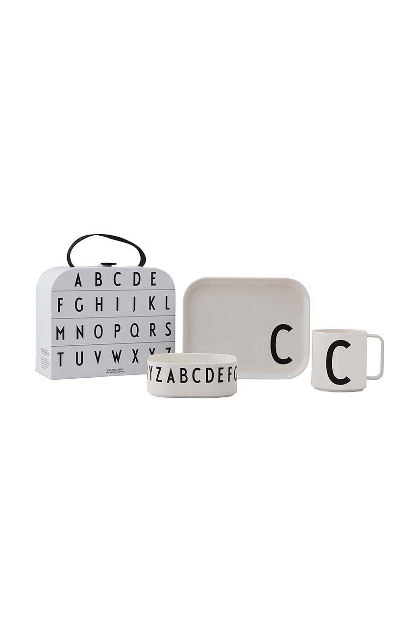 Design Letters Dětský snídaňový set Classics in a suitcase 4-pack - Pepit.cz