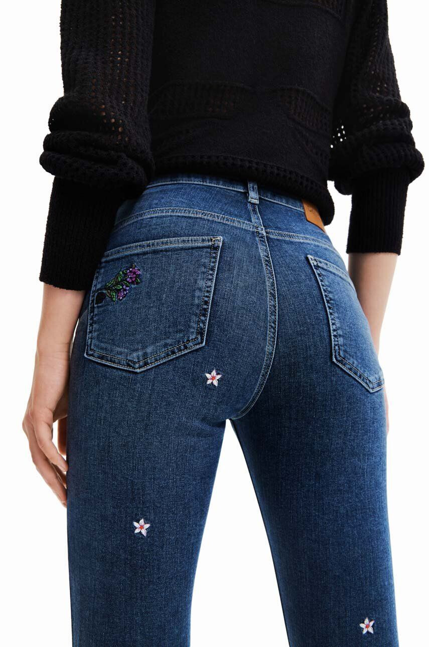 Desigual Džíny dámské high waist - Pepit.cz