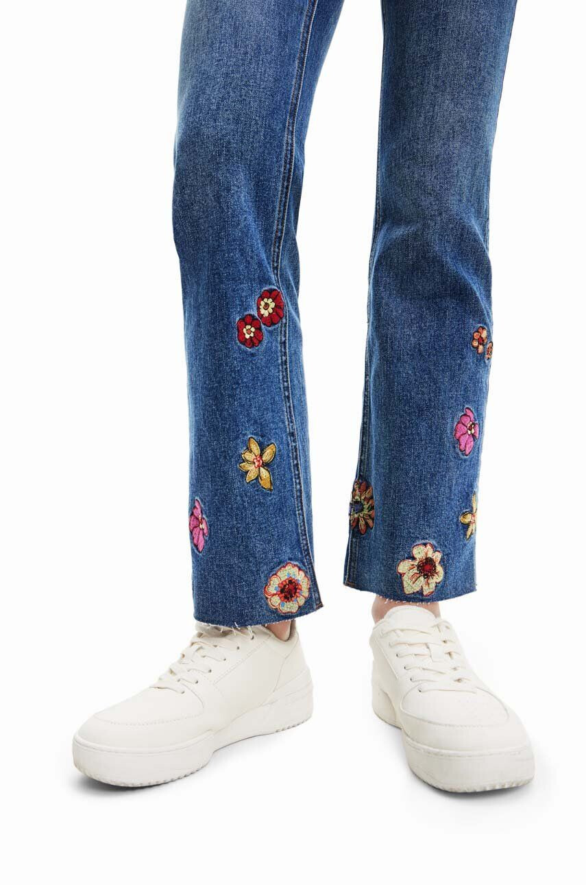 Desigual Džíny dámské high waist - Pepit.cz