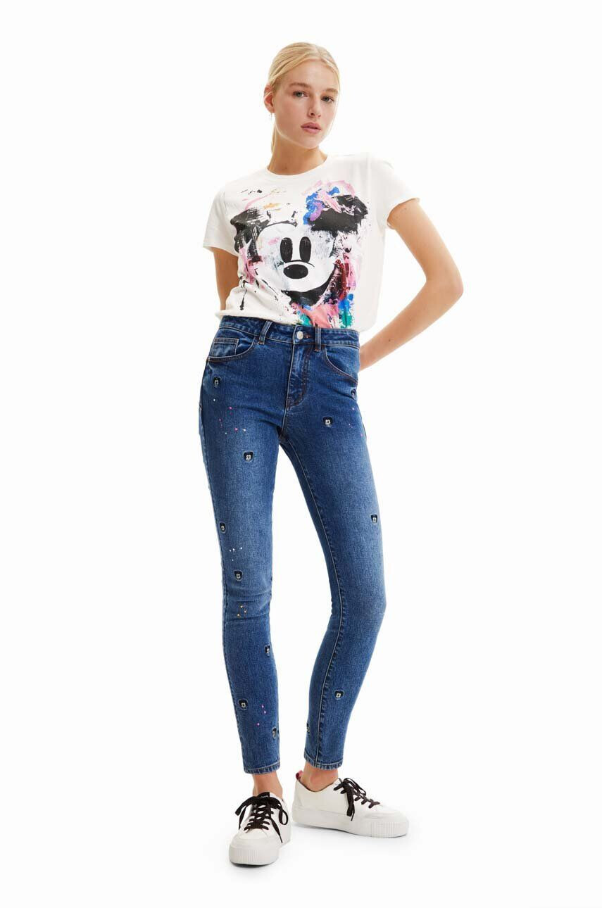 Desigual Džíny x Disney dámské medium waist - Pepit.cz