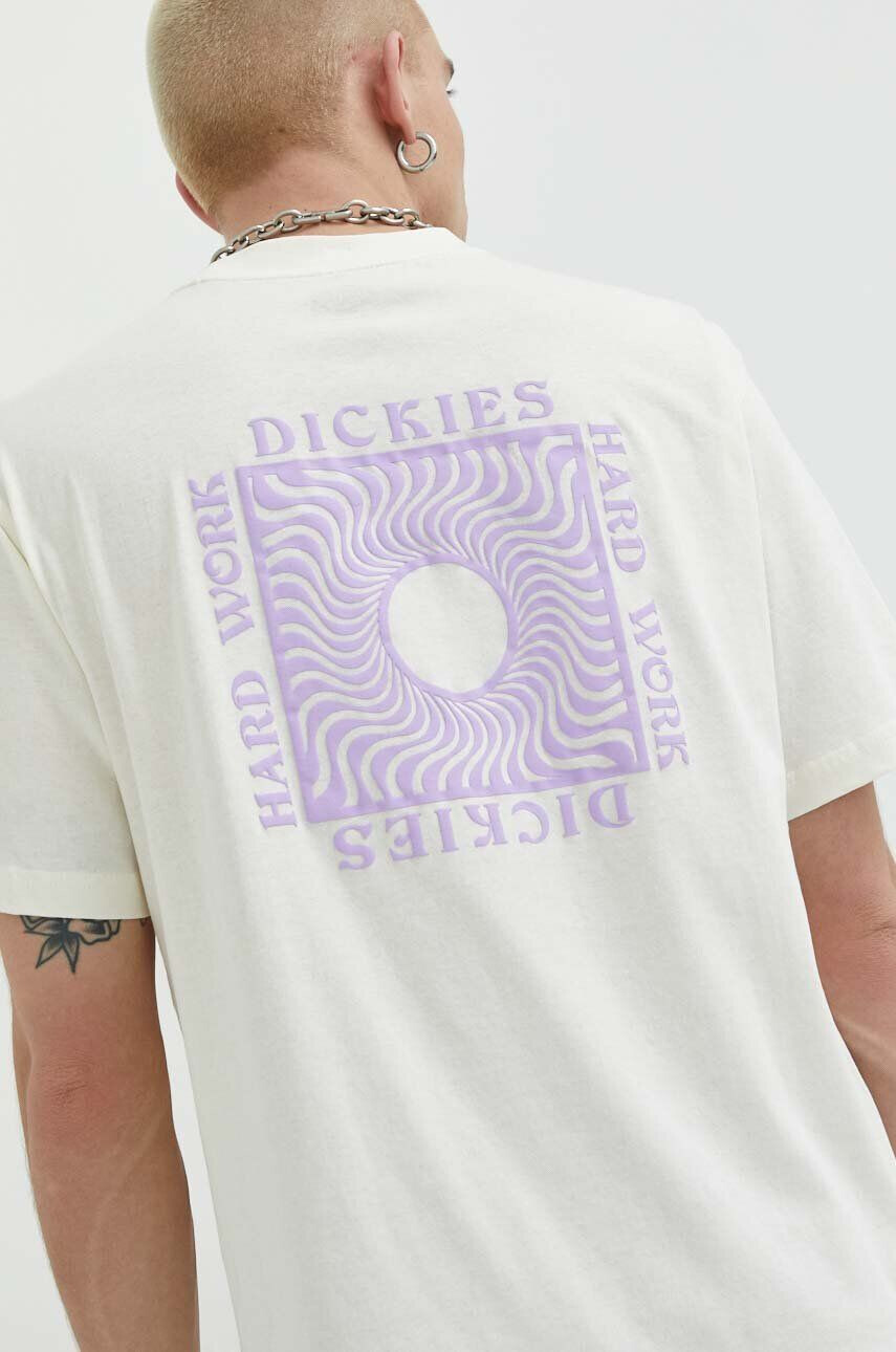 Dickies Bavlněné tričko béžová barva - Pepit.cz