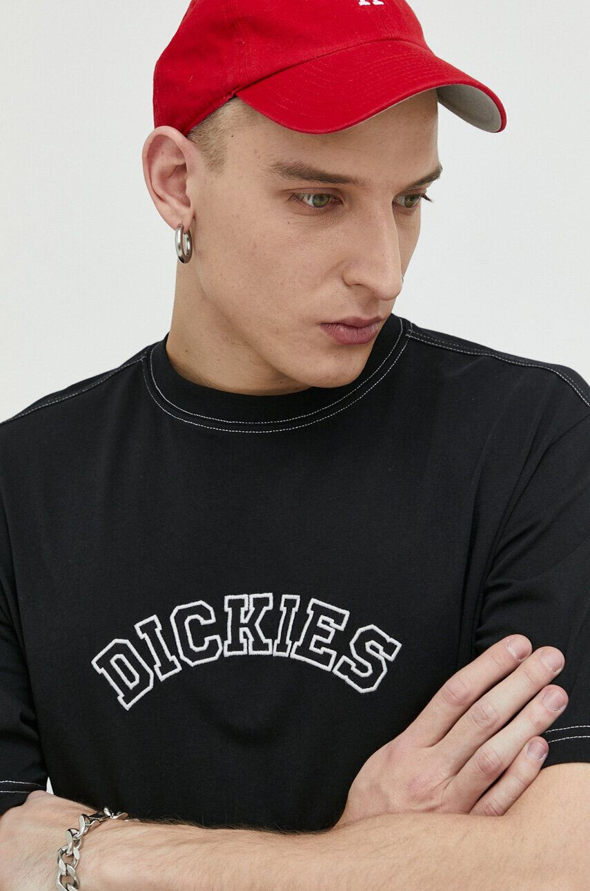 Dickies Bavlněné tričko zelená barva - Pepit.cz