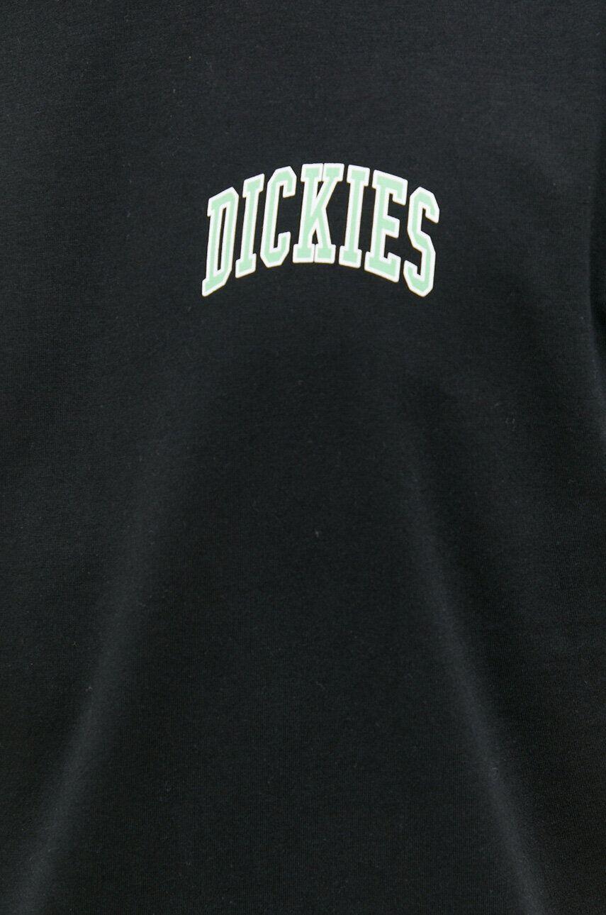 Dickies Bavlněné tričko černá barva s potiskem - Pepit.cz