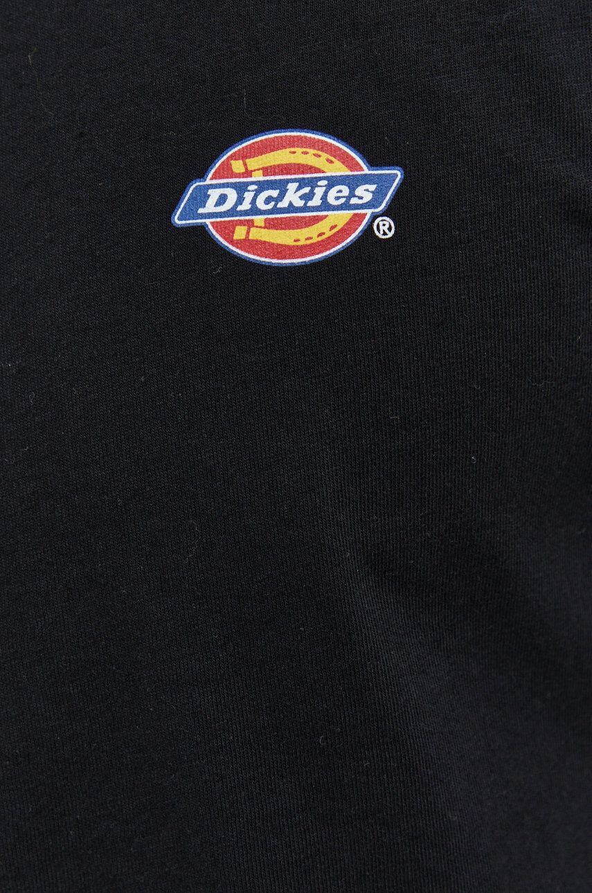 Dickies Bavlněné tričko s dlouhým rukávem černá barva s potiskem - Pepit.cz