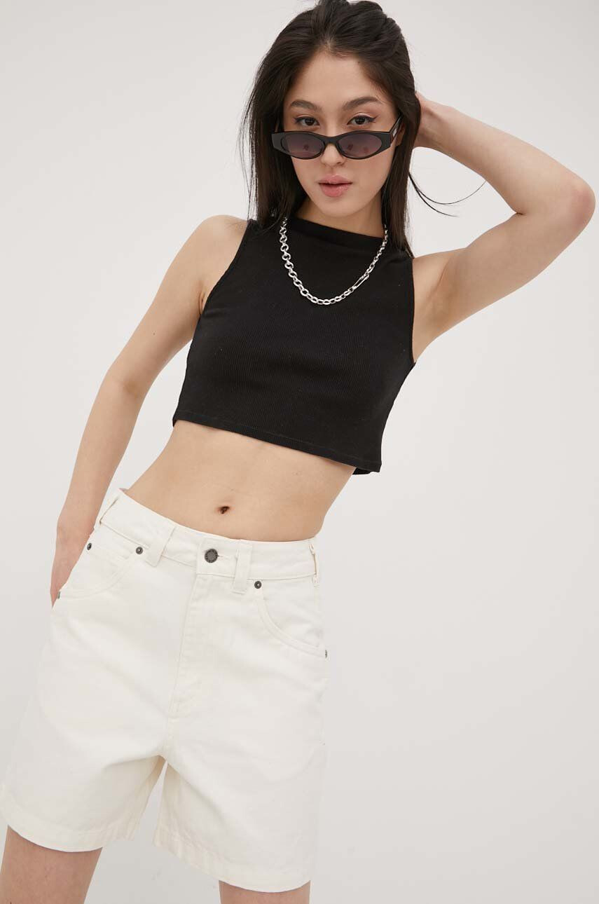 Dickies Džínové šortky dámské hladké high waist - Pepit.cz